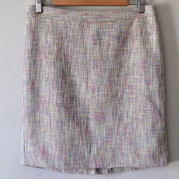 LOFT Tweed Pencil Skirt, Multi Color, Size 8 Petite - Picture 1 of 6